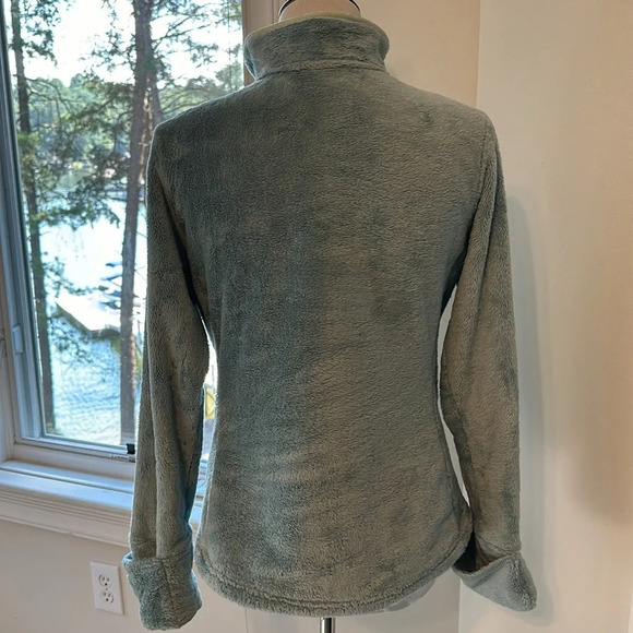 The. North Face Ladies Osito Quarter Zip, Medium, Aqua Blue/Green, EUC - Picture 7 of 9